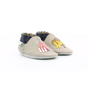 MULE VELO LION CIRCUS:Cuir/Gris