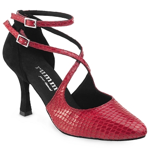 24801 11 CHARLOTTE:Cuir/Rouge