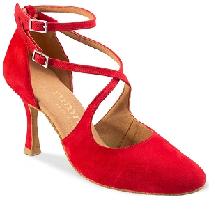  CHARLOTTE<br>Cuir Nubuck Rouge