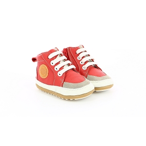 FLECHE MIGO:Cuir/Rouge