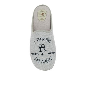 NARCHI MULE APERO:Textile/Gris