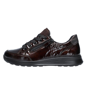 PAPATE 54801:Cuir et cuir verni/Marron