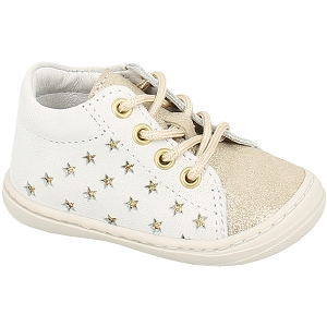 747 JINOU IVEA:Cuir/Blanc or