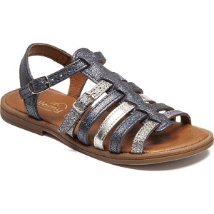637 ICI AUBANE:Cuir/Marine
