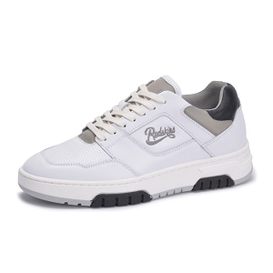 BALLERINE SONIA CLOROFIL:Cuir/Blanc