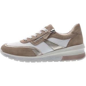 INDRO 18414 06:Cuir/Blanc multicouleurs