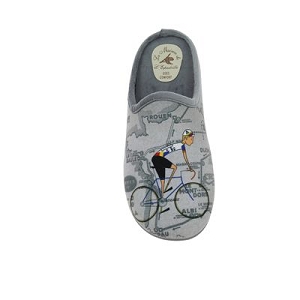  MULE VELO<br>Textile Gris