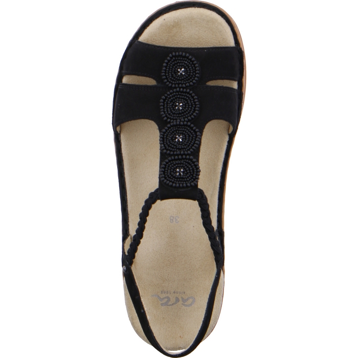 Ara nu pieds sandales 27217.75 noir1005801_6