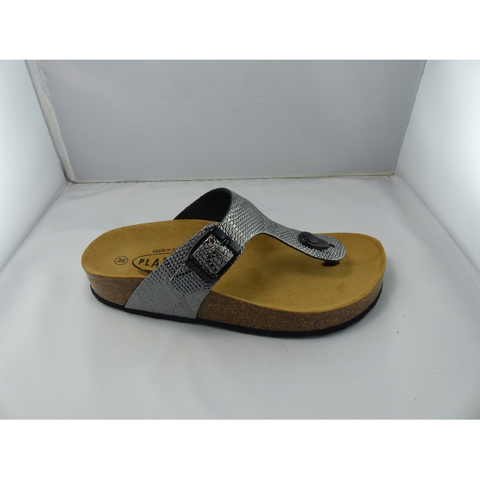 Plakton nu pieds sandales cp bolero argent1023701_3