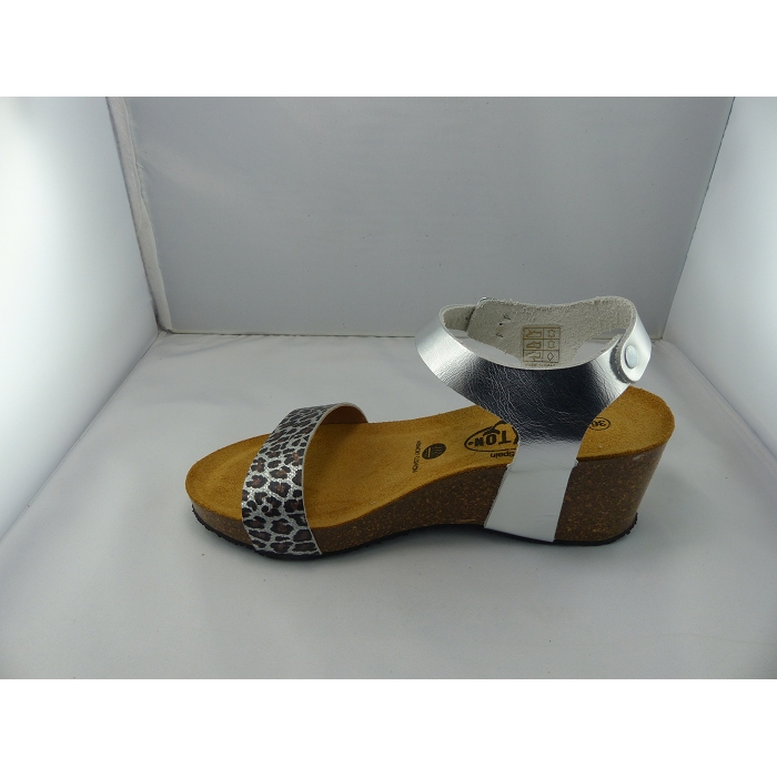 Plakton nu pieds sandales brissa argent1024801_4