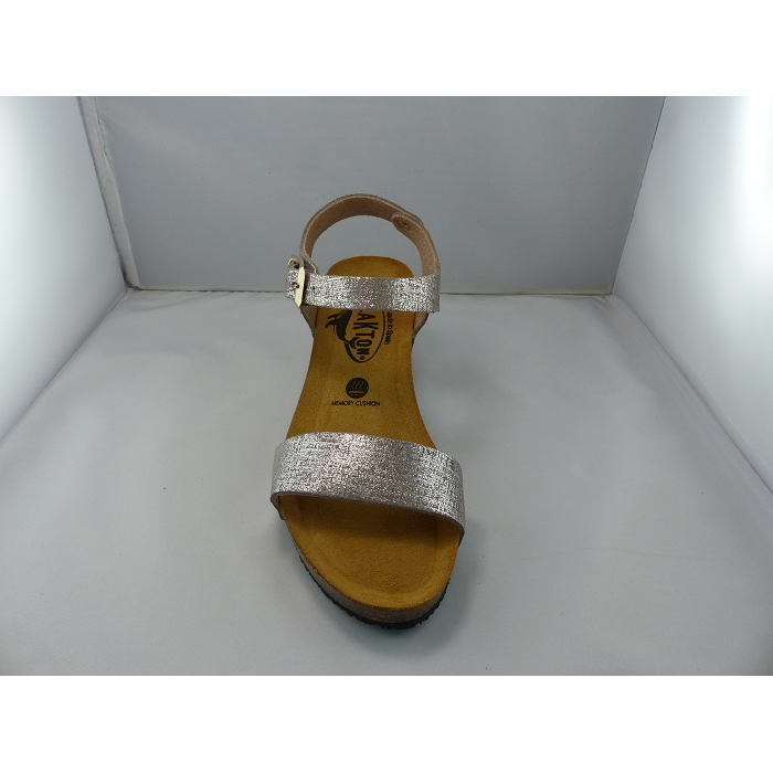 Plakton nu pieds sandales brissa argent1025101_2