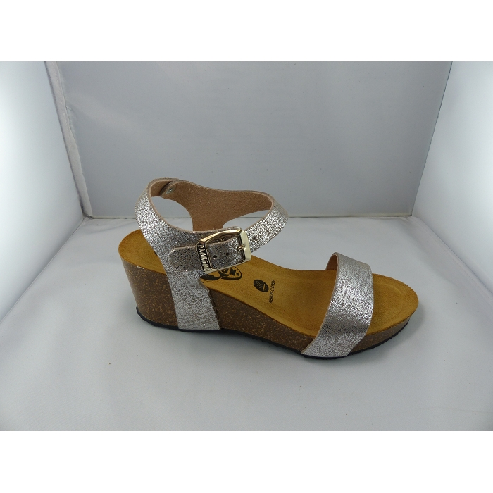 Plakton nu pieds sandales brissa argent1025101_3