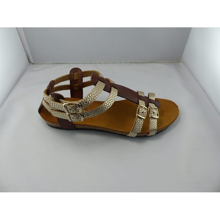 Plakton nu pieds sandales mam almond argent1025901_3