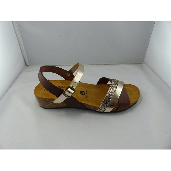 Plakton nu pieds sandales norte marron1026001_3