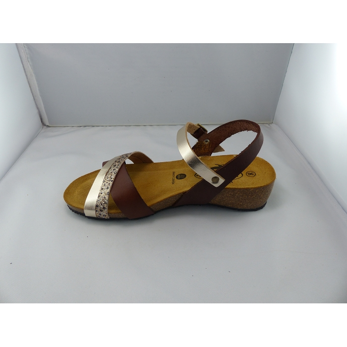 Plakton nu pieds sandales norte marron1026001_4