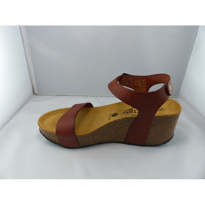 Plakton nu pieds sandales so kiss marron1026801_4