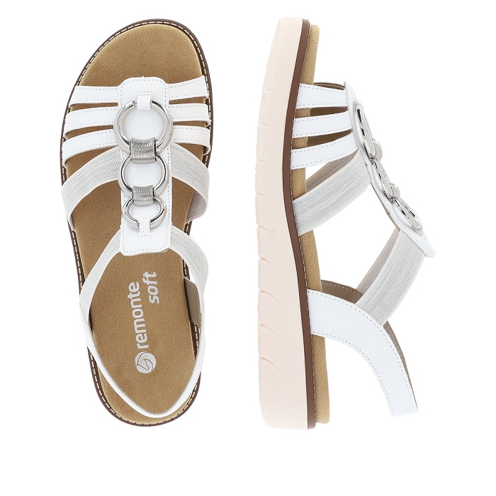 Remonte nu pieds sandales d2073 blanc1062201_2