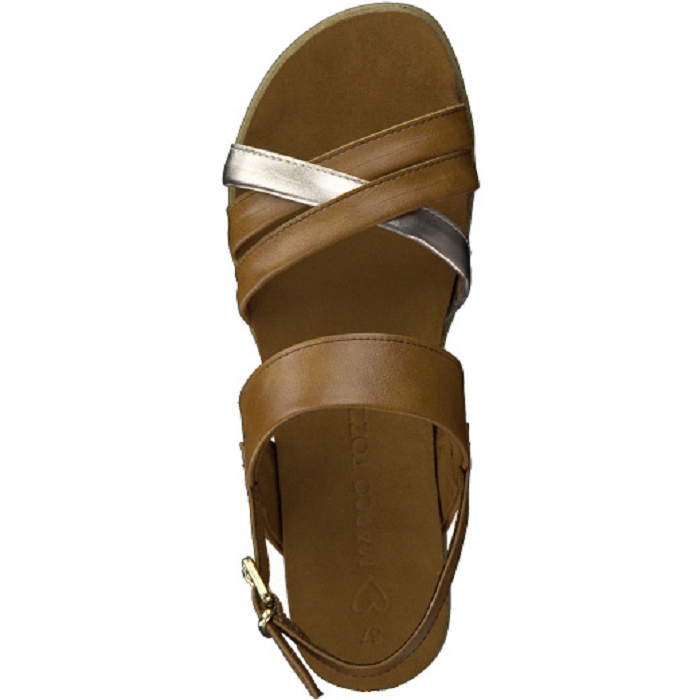 Marco tozzi nu pieds sandales 28410 20 cognac4001401_5