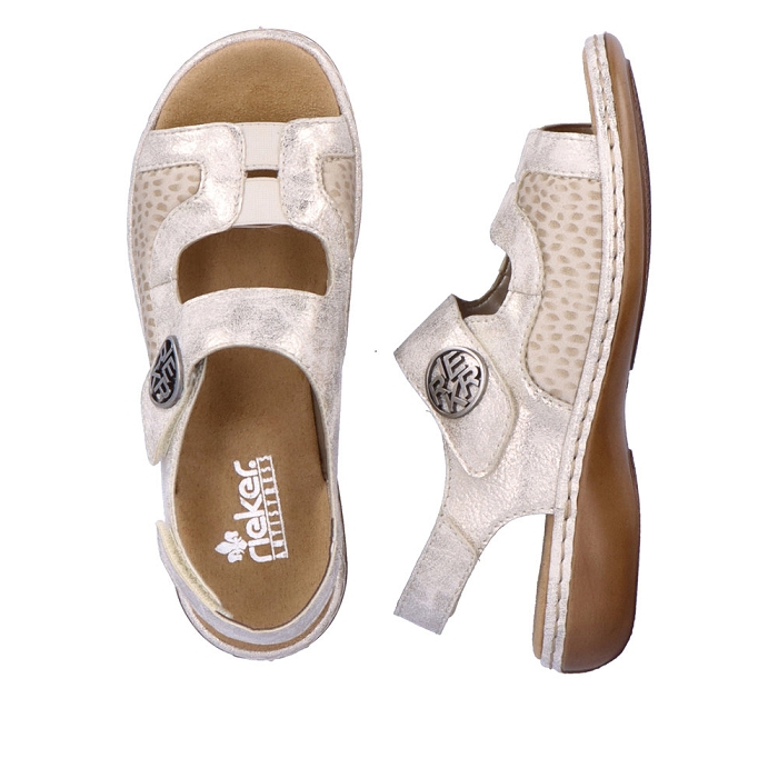 Rieker nu pieds sandales 65989 beige4030201_5