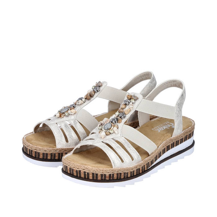 Rieker nu pieds sandales v7949 90 beige4030801_4