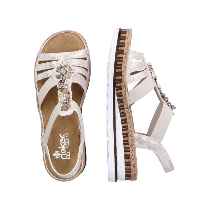 Rieker nu pieds sandales v7949 90 beige4030801_5