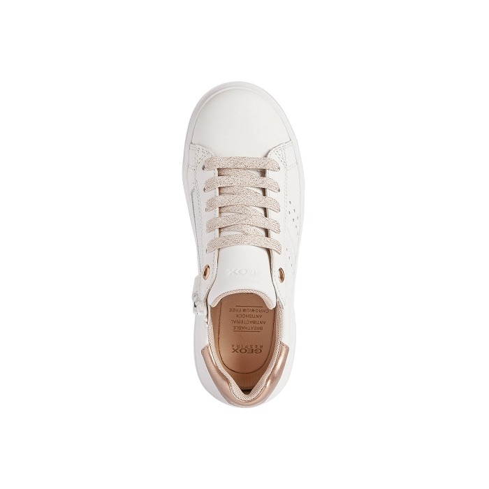 Geox baskets et sneakers j25gca blanc rose4047001_5