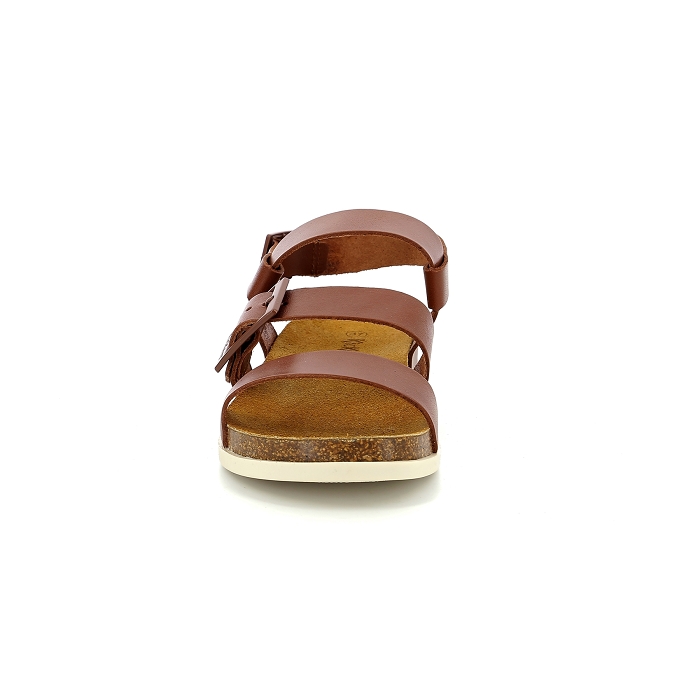 Kickers nu pieds sandales kick alana marron4049101_5