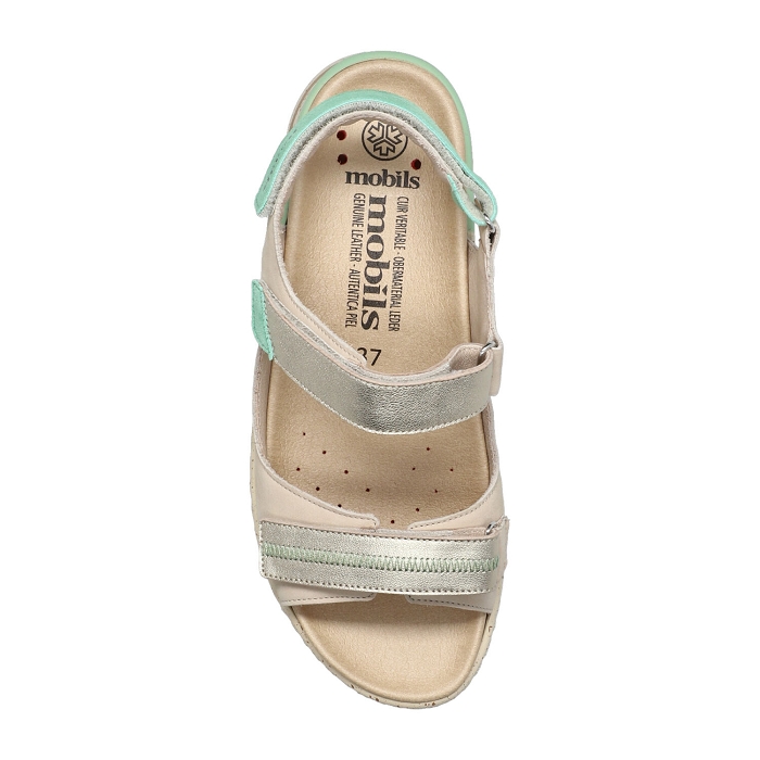 Mobils ergonomic mephisto nu pieds sandales elora beige or5158501_3