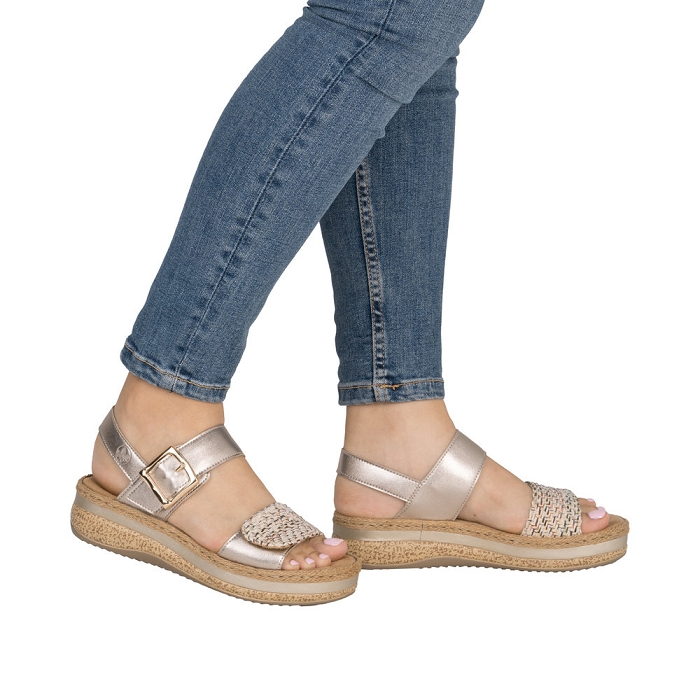Rieker nu pieds sandales v0951 90 beige5199101_6