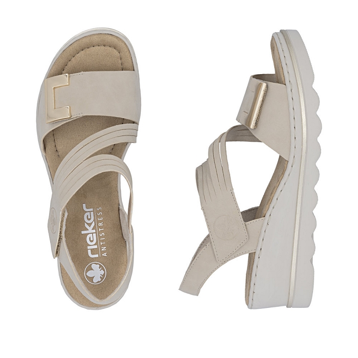 Rieker nu pieds sandales 67410 62 beige5200201_2