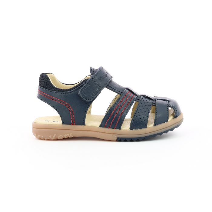 Kickers nu pieds sandales platiback marine9043401_2