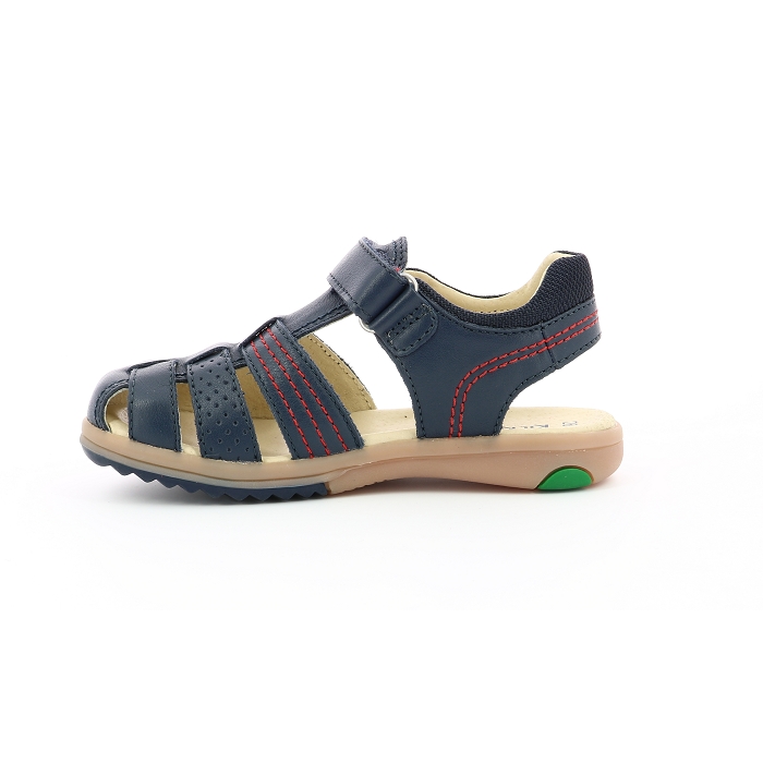 Kickers nu pieds sandales platiback marine9043401_4