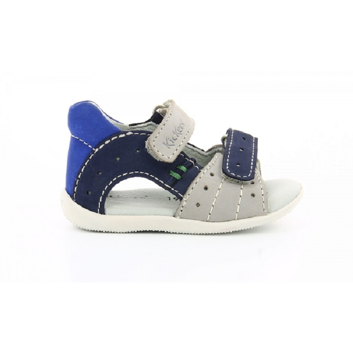 Kickers nu pieds sandales boping 2 gris9418304_2