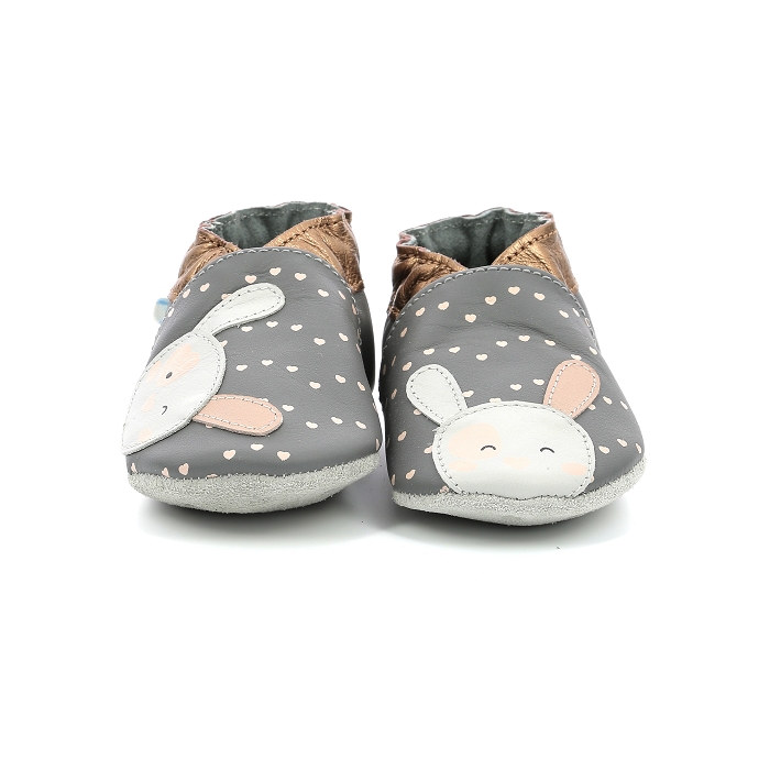 Robeez chaussons greeting rabbit gris9448401_5