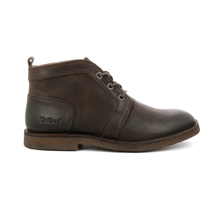 Kickers chaussures a lacets clubey marron9451601_2