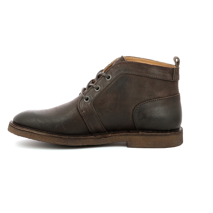 Kickers chaussures a lacets clubey marron9451601_4