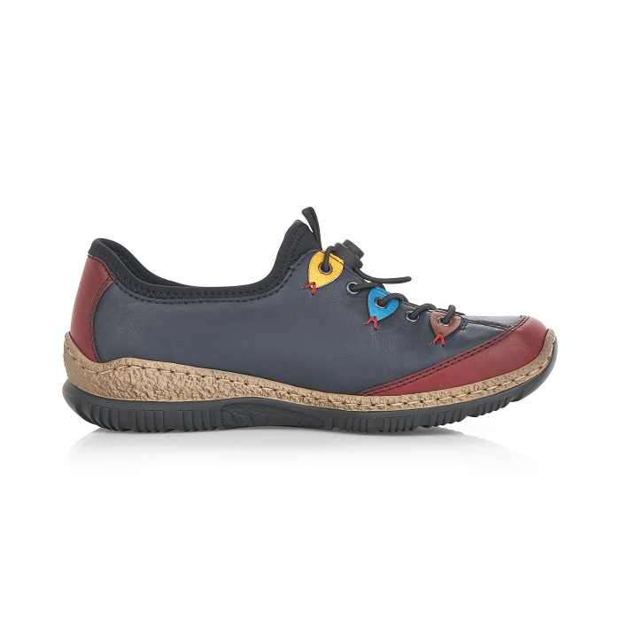 Rieker chaussures a lacets n3271 35 bleu multicouleurs9479101_3