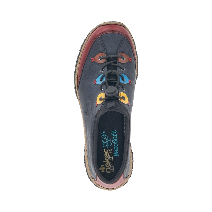 Rieker chaussures a lacets n3271 35 bleu multicouleurs9479101_5