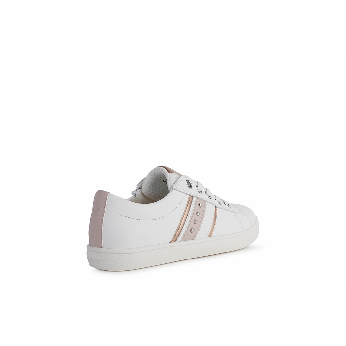Geox baskets et sneakers j16euf blanc rose9635702_4