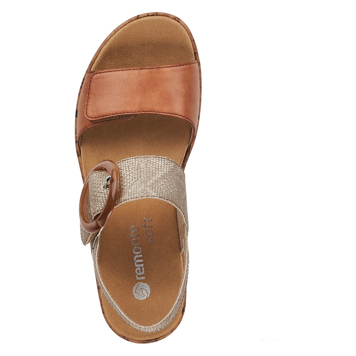 Remonte nu pieds sandales r6853 marron9646201_5