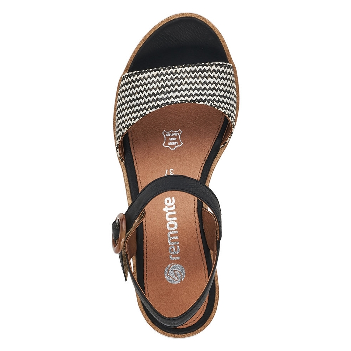 Remonte nu pieds sandales r6258 noir9647101_5