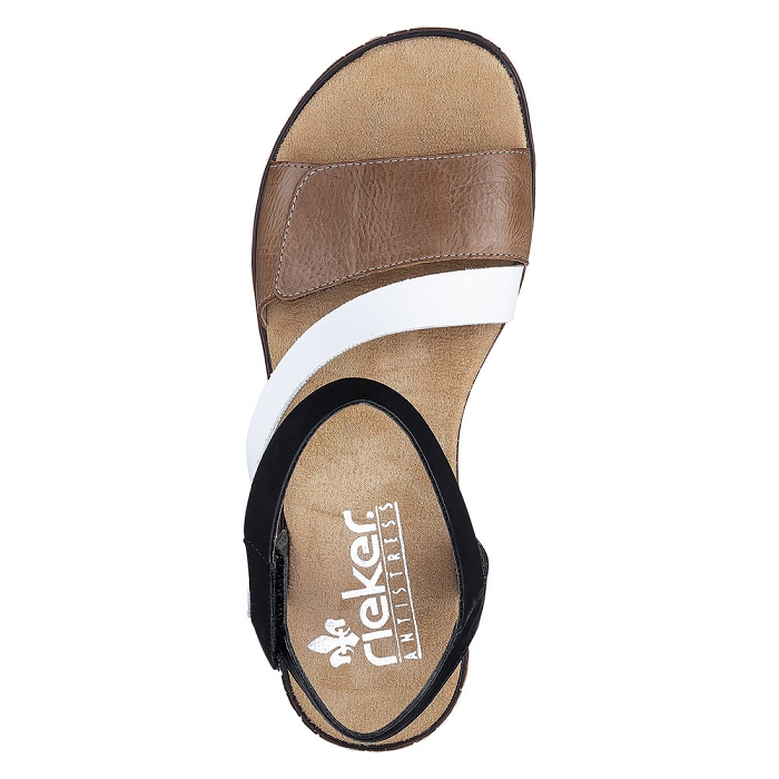 Rieker nu pieds sandales v3670 marron9648801_3