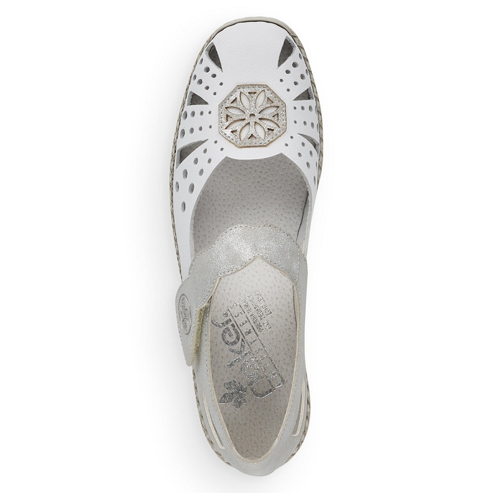 Rieker ballerines 41368 blanc9649301_5