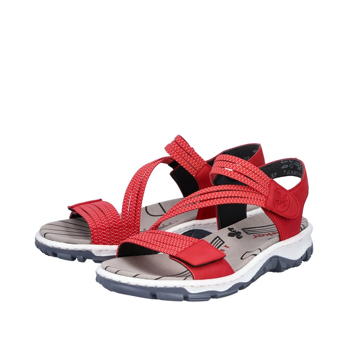 Rieker nu pieds sandales 68871 rouge9650501_4