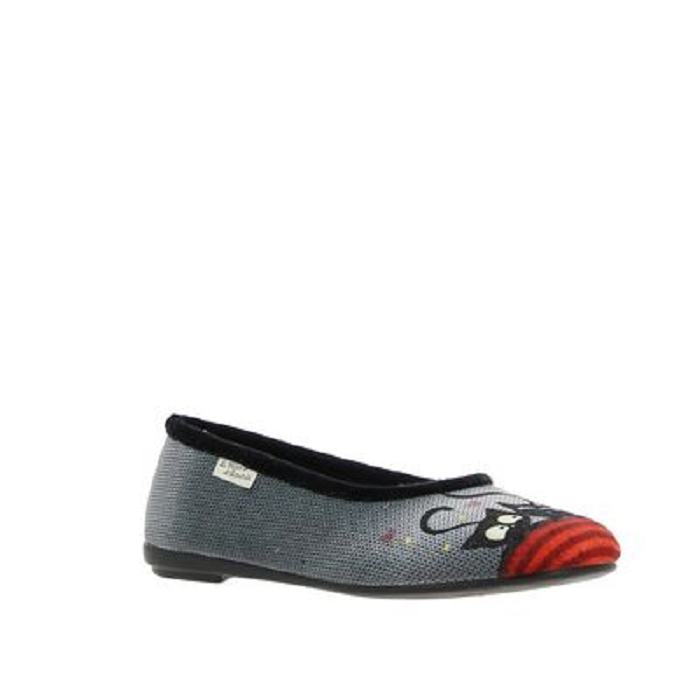 Maison de l espadrille chaussons ballerine chat rouge9664301_2