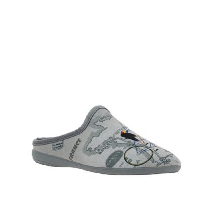 Maison de l espadrille chaussons mule velo gris9665101_2